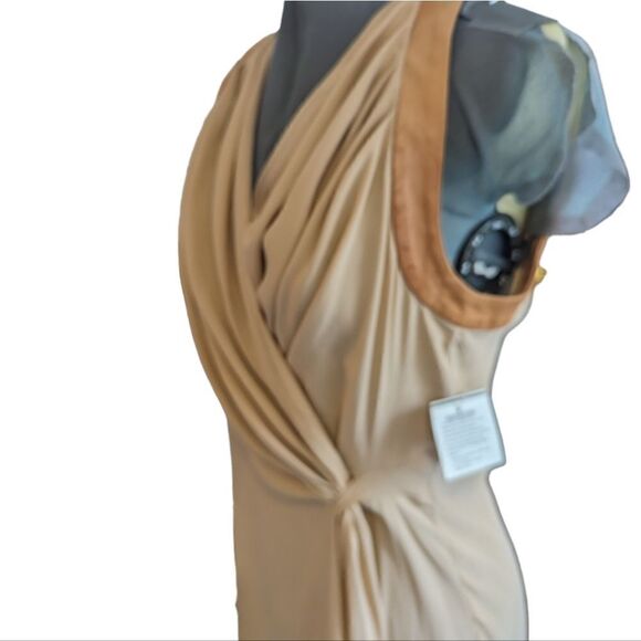 Lou de Beaurelard silk and leather dress - Picture 4 of 9